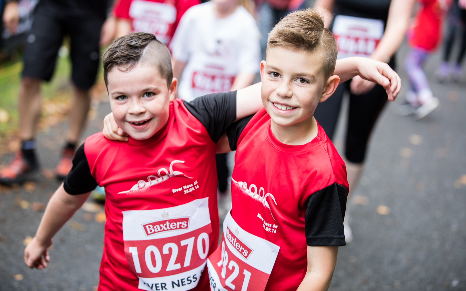 Young participants at the River Ness 5K