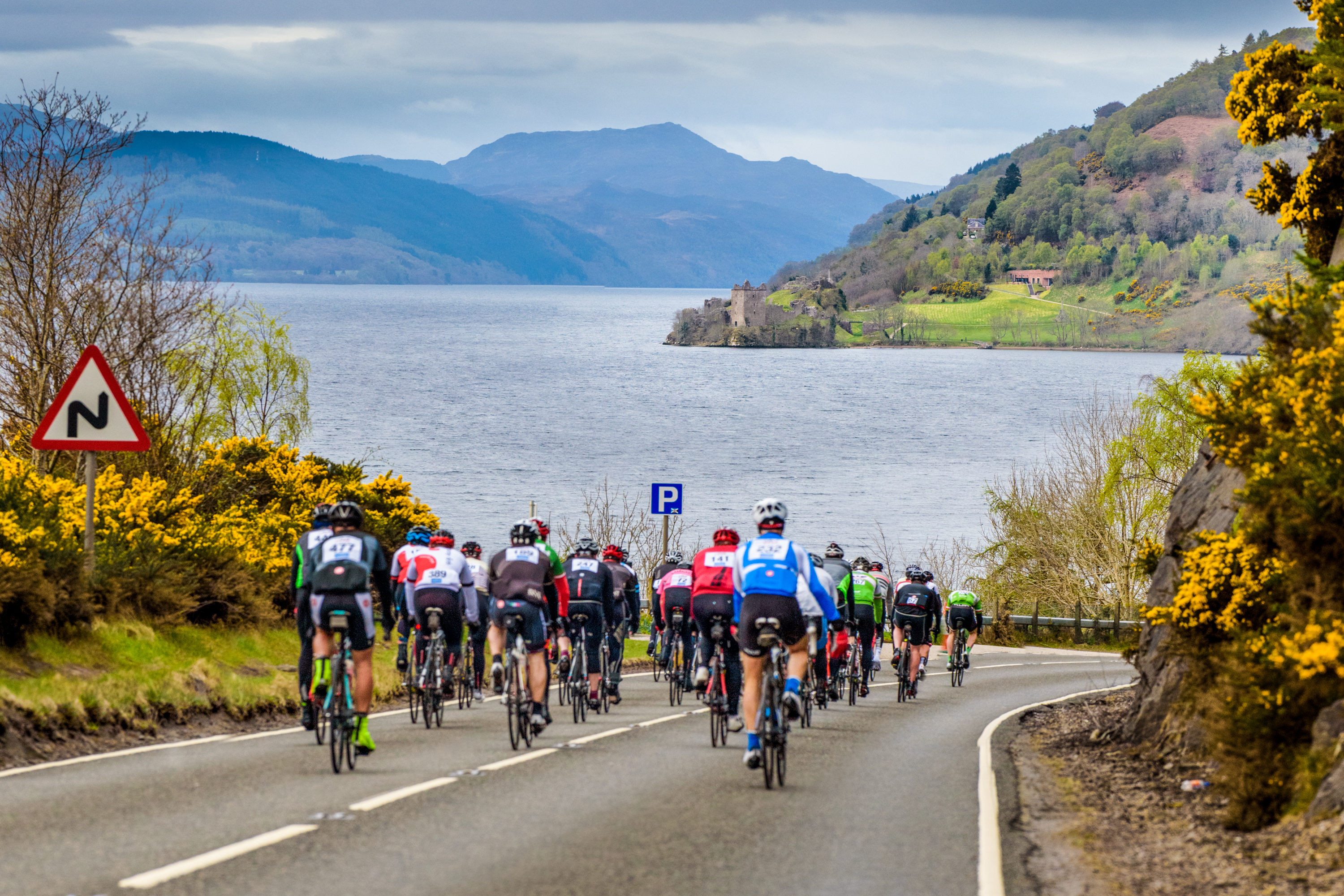 Riders set off around Loch Ness