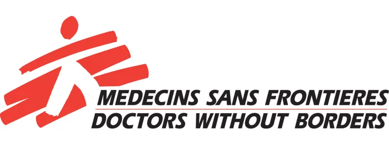 Charity logo for MSF (Doctors Without Borders) 